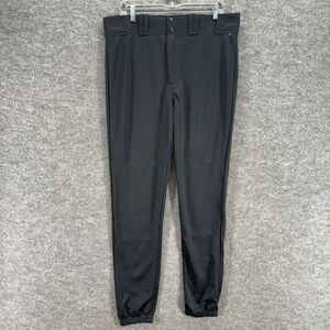 New Easton Pants Men XL Black High Rise Chino Flat Front Tapered Comfort Solid